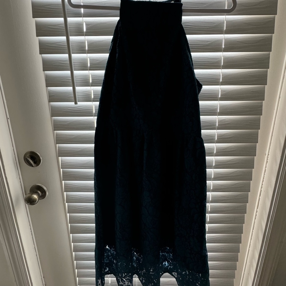 Elegant Blue Lace Dress